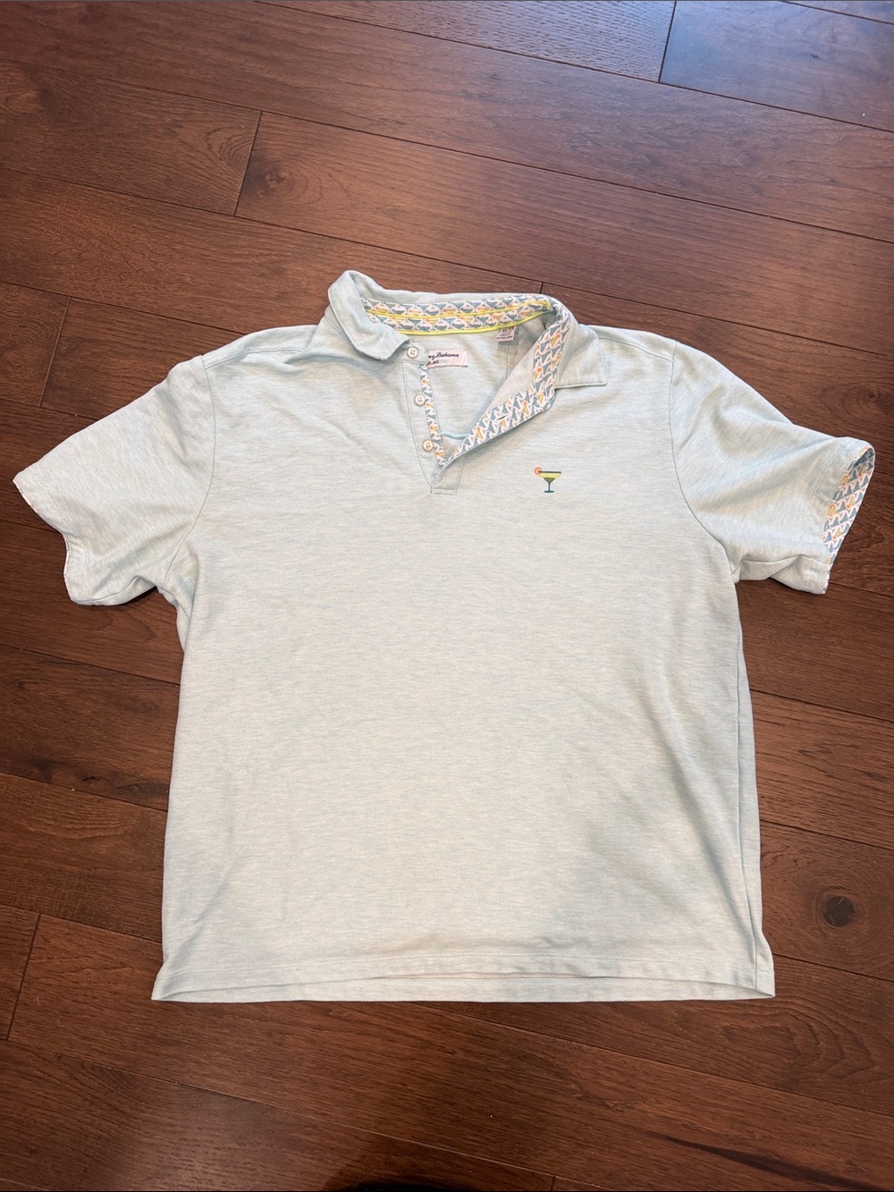 Tommy Bahama Wild Grove Five O'Clock IslandZone® Polo Teal in XL - C11-488